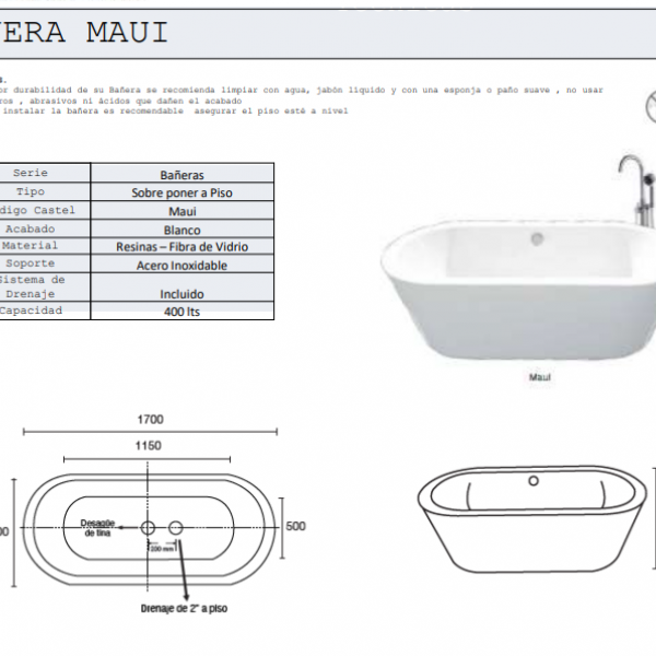 BAÑERA MAUI